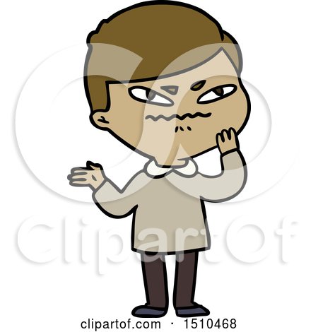 Cartoon Angry Man by lineartestpilot