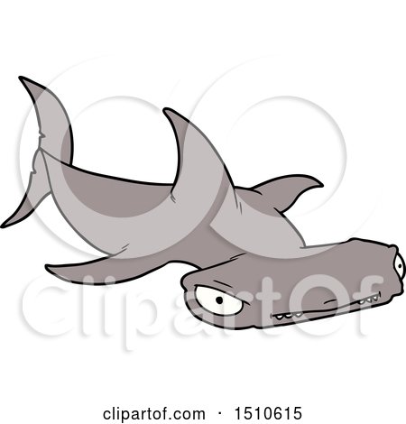 Cartoon Hammerhead Shark by lineartestpilot