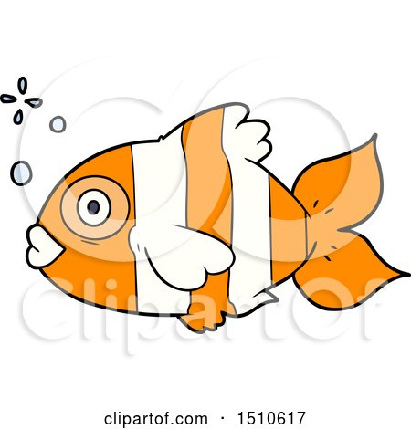 Cartoon Exotic Fish by lineartestpilot