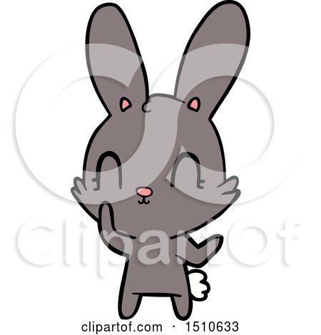 Cute Cartoon Rabbit by lineartestpilot