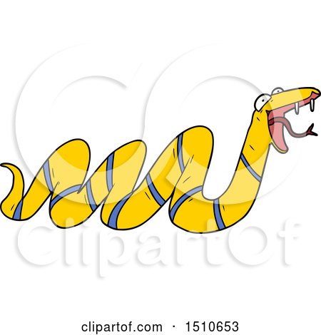 Cartoon Crawling Snake by lineartestpilot