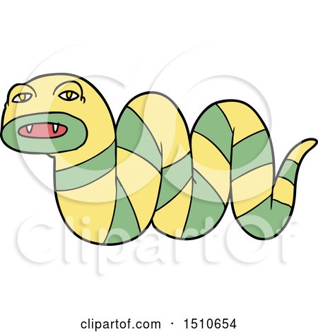 Cartoon Snake by lineartestpilot