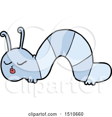 Cartoon Caterpillar by lineartestpilot