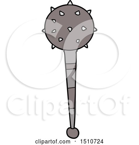 Cartoon Medieval Mace by lineartestpilot