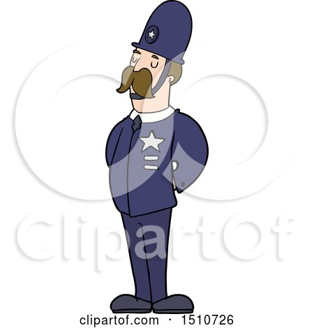 Cartoon Policeman by lineartestpilot