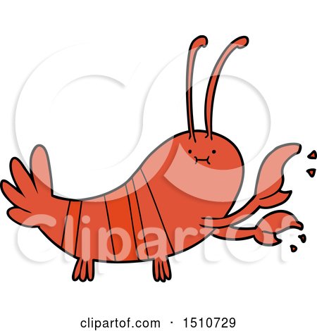 Cartoon Lobster by lineartestpilot