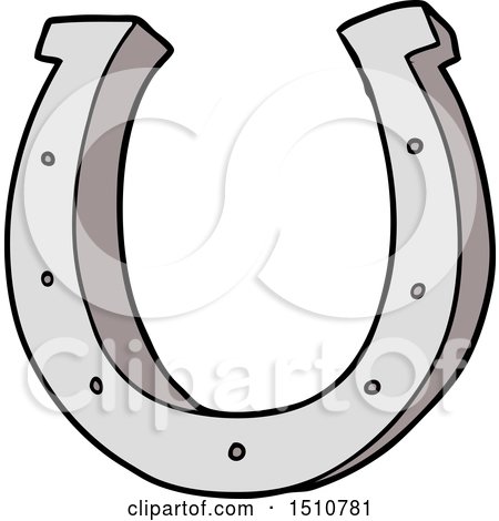 Cartoon Iron Horse Shoe by lineartestpilot