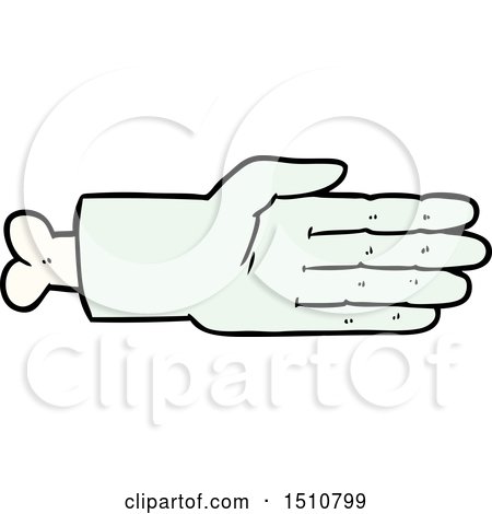 Cartoon Zombie Hand by lineartestpilot