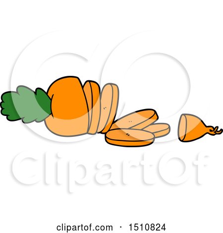 Cartoon Carrot Chopped by lineartestpilot