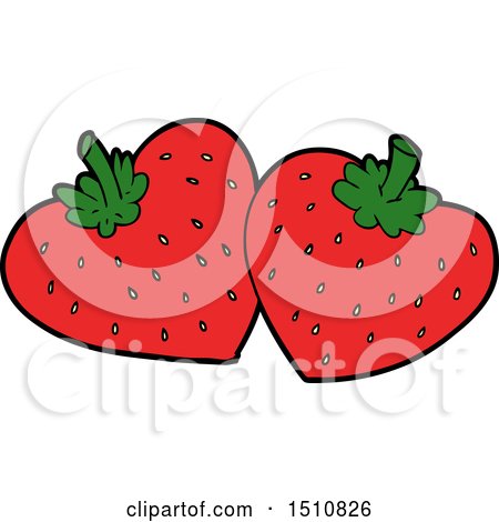 Cartoon Strawberries by lineartestpilot