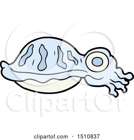 Cartoon Squid by lineartestpilot
