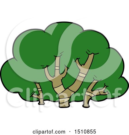 Cartoon Trees by lineartestpilot