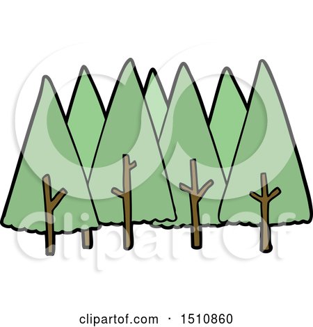 Cartoon Trees by lineartestpilot