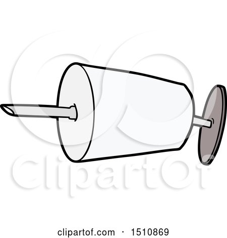 Cartoon Medical Syringe by lineartestpilot
