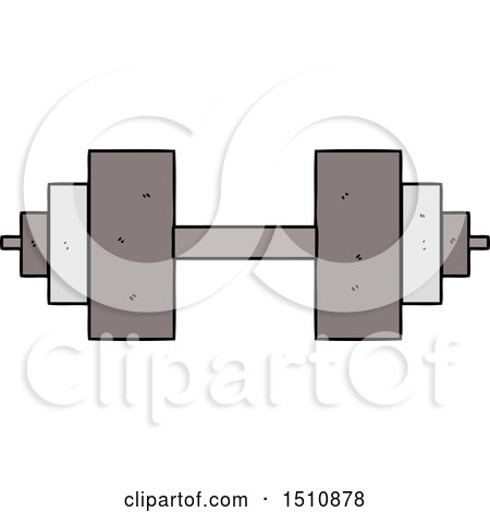 Cartoon Dumbbell by lineartestpilot