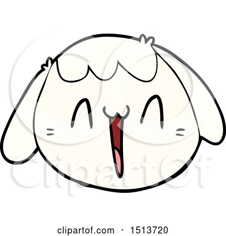 Cartoon Dog Face by lineartestpilot