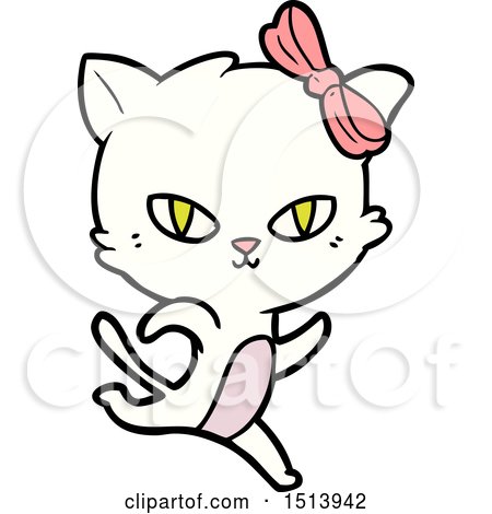 Cute Cartoon Cat by lineartestpilot #1513942