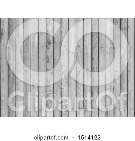 Clipart of a 3d Gray Wood Panel Background - Royalty Free Illustration by KJ Pargeter