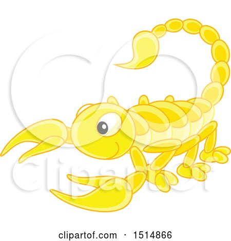 Clipart of a Cute Scorpion - Royalty Free Vector Illustration by Alex Bannykh