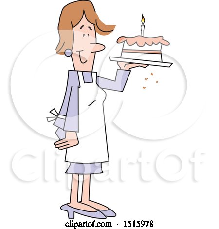 https://images.clipartof.com/small/1515978-Clipart-Of-A-Cartoon-Happy-Woman-Holding-A-Birthday-Cake-Royalty-Free-Vector-Illustration.jpg