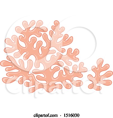 Clipart of a Pink Coral - Royalty Free Vector Illustration by Alex Bannykh