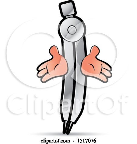 Clipart of a Divider Mascot - Royalty Free Vector Illustration by Lal Perera