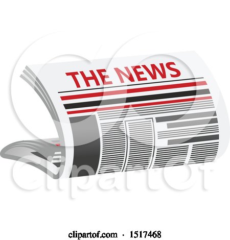 Clipart of a News Paper - Royalty Free Vector Illustration by Vector Tradition SM