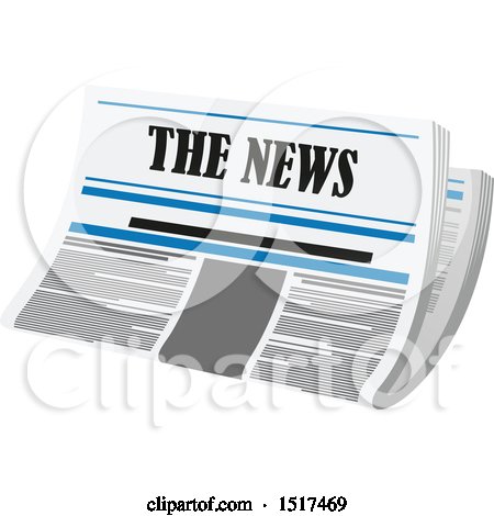 Clipart of a News Paper - Royalty Free Vector Illustration by Vector Tradition SM