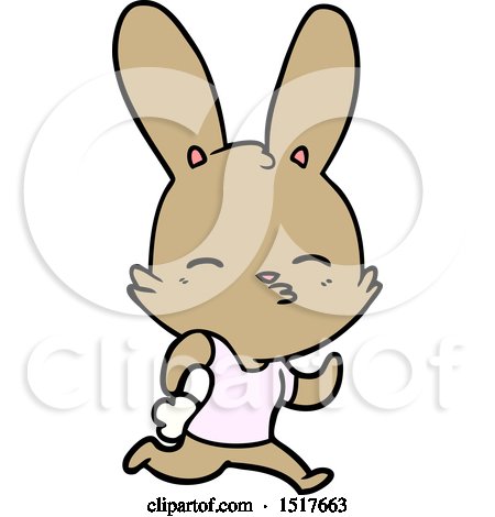 Cartoon Running Rabbit by lineartestpilot