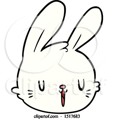 Cartoon Rabbit Face by lineartestpilot