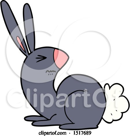 Cartoon Annoyed Rabbit by lineartestpilot