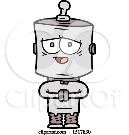 Cartoon Robot by lineartestpilot