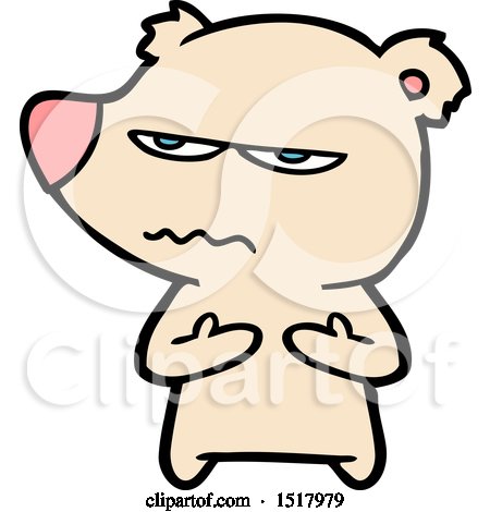 Annoyed Bear Cartoon by lineartestpilot