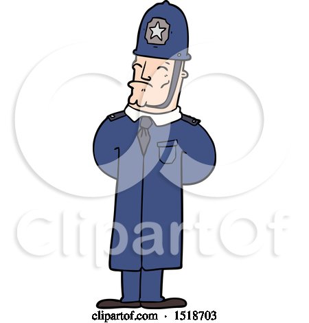 Cartoon Policeman by lineartestpilot