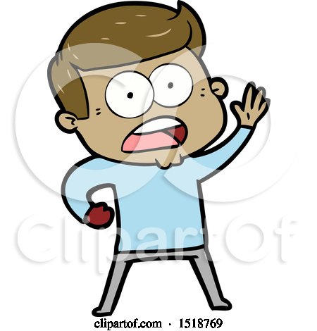 Cartoon Shocked Man by lineartestpilot