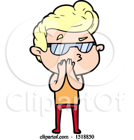 Cartoon Cool Guy by lineartestpilot