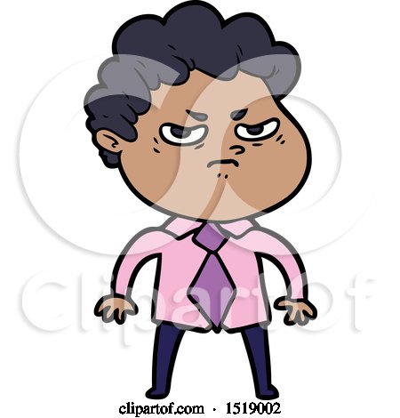 Cartoon Angry Man by lineartestpilot