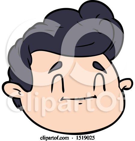 Cartoon Male Face by lineartestpilot