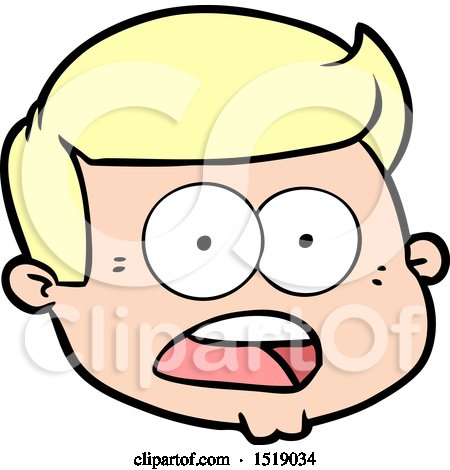 Cartoon Male Face by lineartestpilot