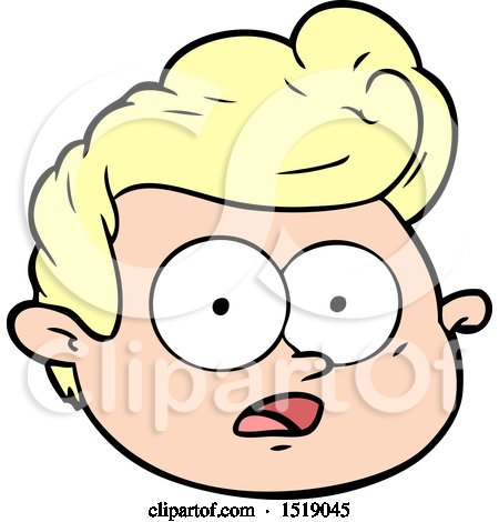 Cartoon Male Face by lineartestpilot