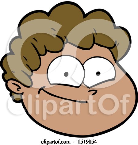 Cartoon Male Face by lineartestpilot