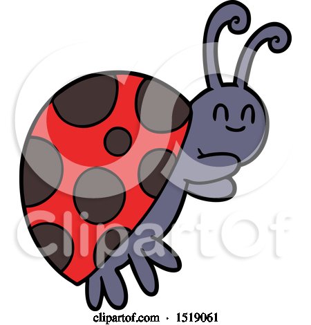 Cute Cartoon Ladybug by lineartestpilot