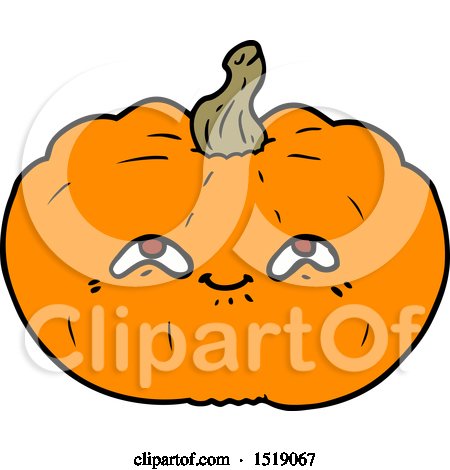 Happy Cartoon Pumpkin by lineartestpilot