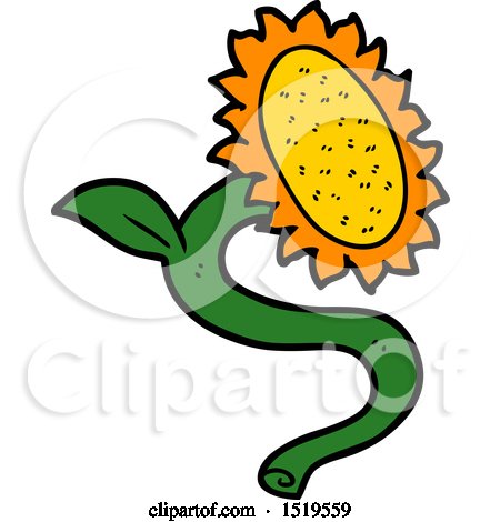 Cartoon Sunflower by lineartestpilot