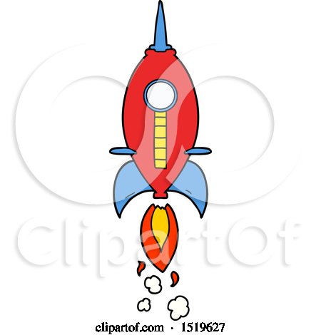 Cartoon Space Rocket by lineartestpilot