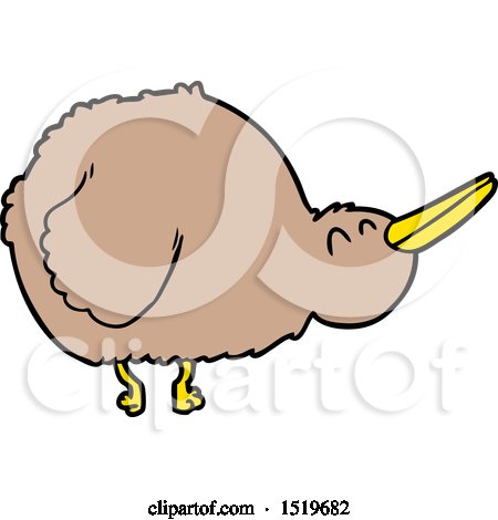 Cartoon Kiwi Bird by lineartestpilot