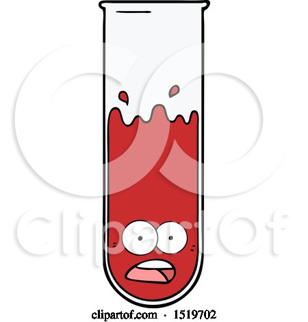 Cartoon Test Tube by lineartestpilot