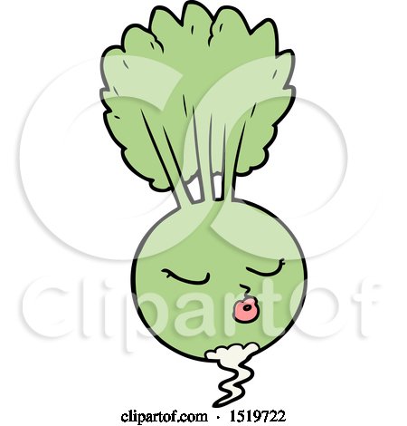 Cartoon Root Vegetable by lineartestpilot