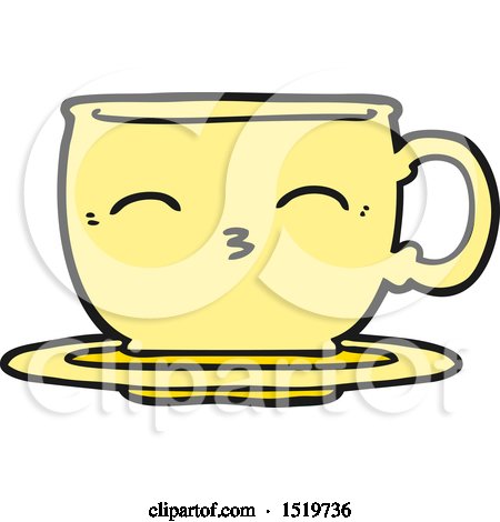 Cartoon Tea Cup by lineartestpilot