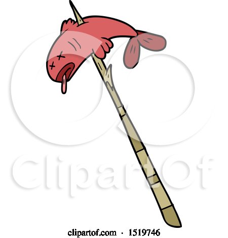 Cartoon Fish Speared by lineartestpilot